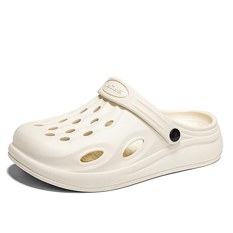 2025 Summer New Hole Shoes for Men Breathable and Comfortable Garden Clogs Slippers Anti Slip Beach Sandals Shoes