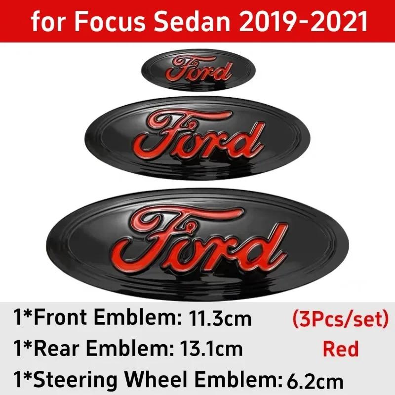 Металлическая наклейка-значок на руль (передний, задний) для Ford Explorer Escape ST Kuga Mondeo Focus Edge Focus Taurus Equator