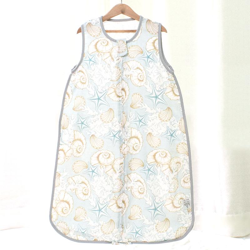 Детский спальный мешок-трансформер из бамбуковой хлопчатобумажной марли с разделяющимися ножками - весна/лето