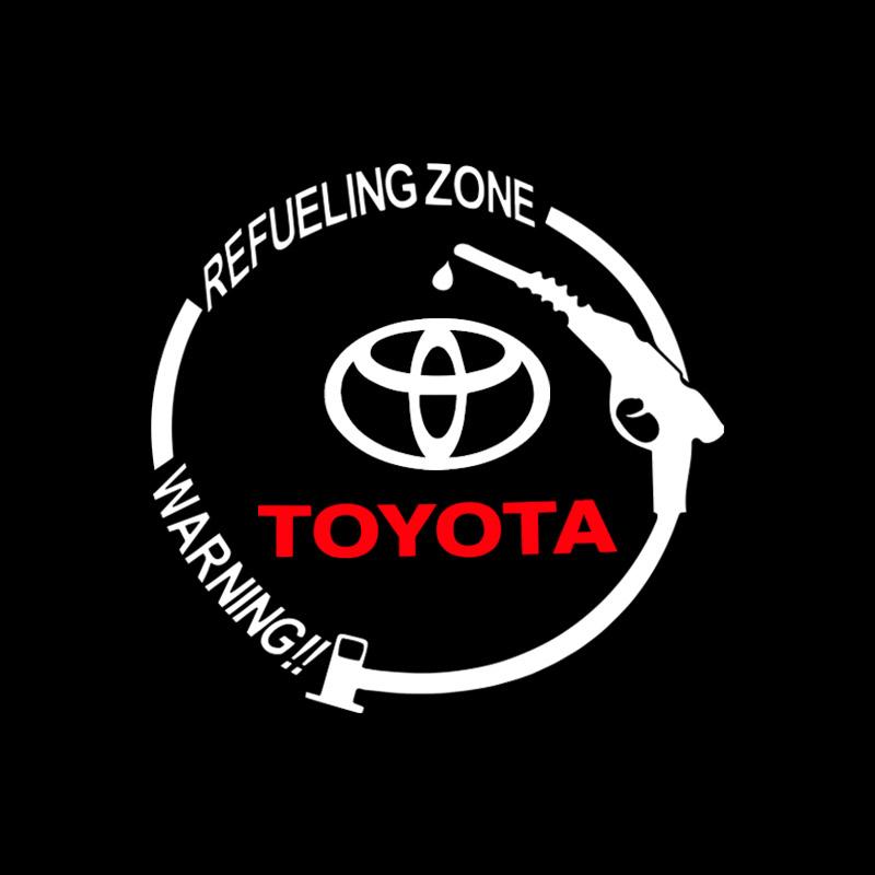 Виниловая светоотражающая наклейка на крышку бензобака с автомобильным значком, аксессуары для Toyota TRD E150 E120 Land Cruiser 200 Chr Corolla Yaris Rav4