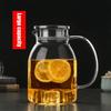 Стеклянный кувшин с крышкой из нержавеющей стали, термостойкий, холодный чайник, большая емкость, графин для воды