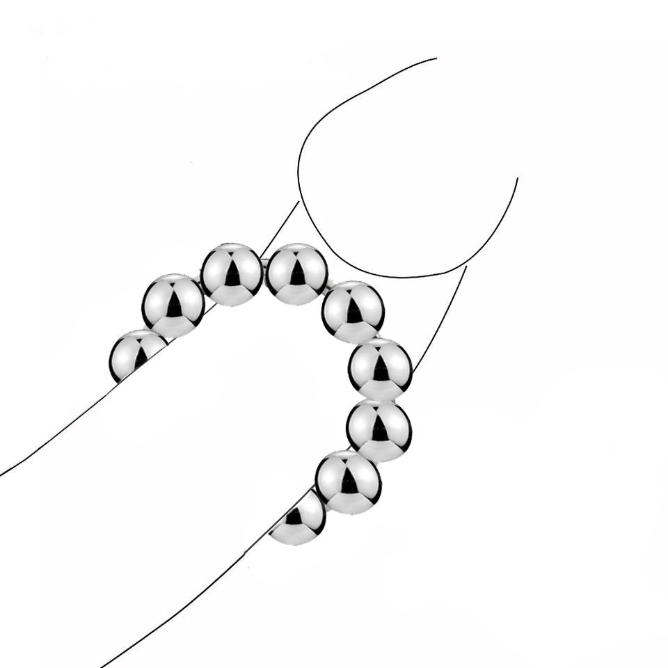 Новое кольцо для пениса из нержавеющей стали, секс-игрушки для мужчин, мужское кольцо для задержки эякуляции, кольцо для пениса из нержавеющей стали с 13 бусинами, стимулятор головки