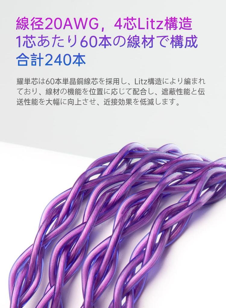 Yinyoo кабель для наушников mmcx KBEAR KBX4989 6N монокристаллическая медь 4-жильный наушник recable сбалансированный кабель для замены наушников аудио обновление наушников