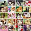 5D DIY Diamond Painting Kit Cute Dog Pictures of Rhinestones Diamond Embroidery Paul Mosaic Animal Home Decor