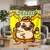 Cute PUPPY Custom Flannel Blankets Soft Warm Cozy Throws for Home Decor Holiday Gifts