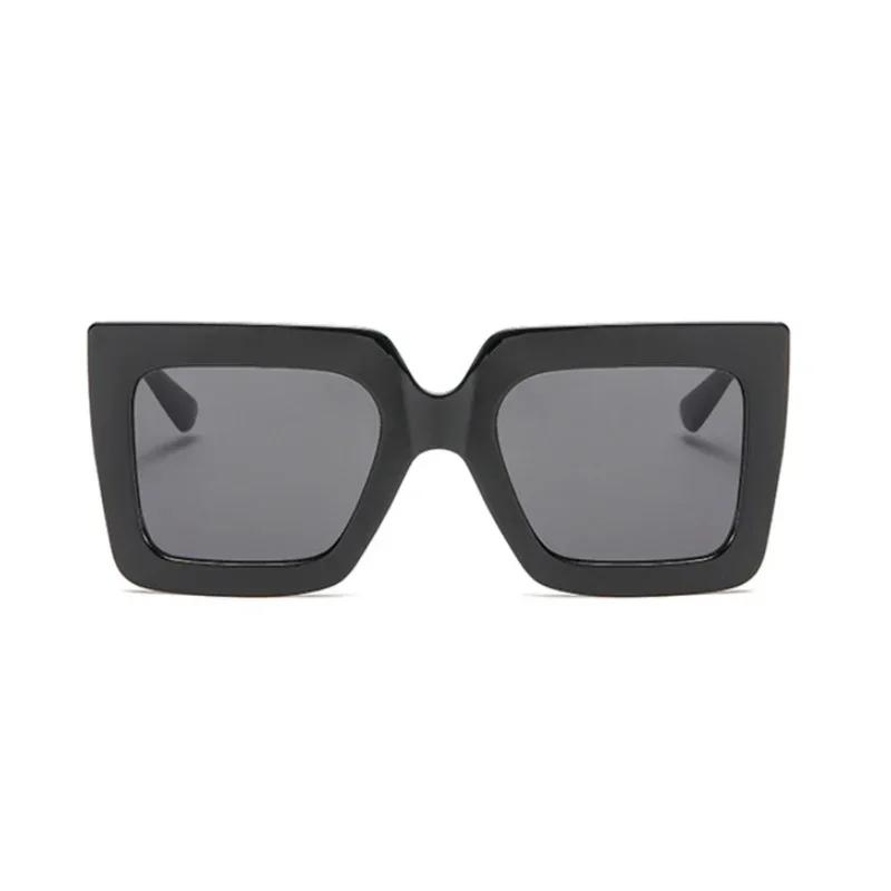 Outdoor Big Square Sunglasses Women Men Lovely Geometric Sun Glasses Mirror Black Colors Oversized Designer Brand Fashion