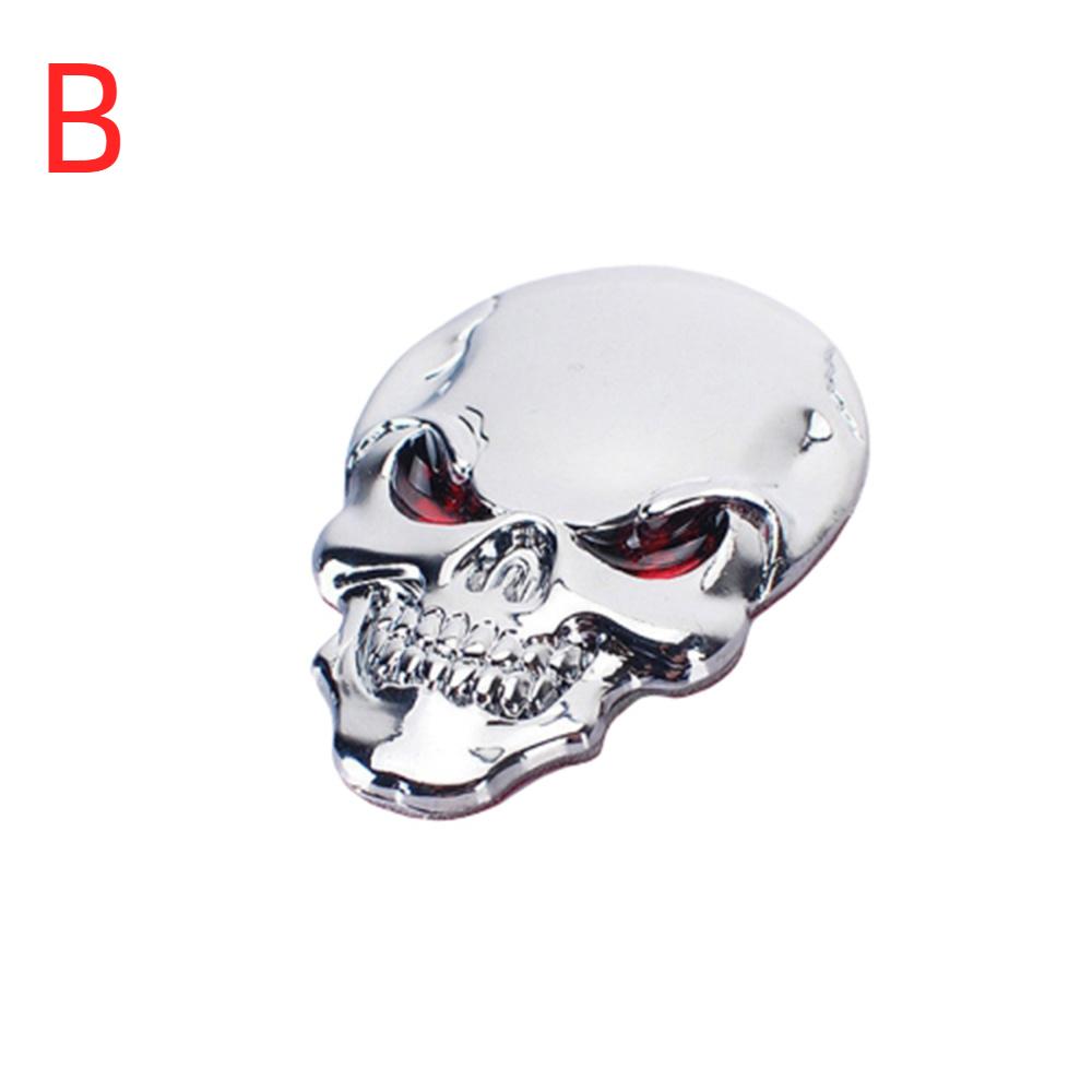 1 шт. модный 3D череп из сплава цинка, металлическая автомобильная наклейка для автомобиля, логотип, череп, эмблема, значок, наклейки для стайлинга автомобиля