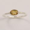 Citrine Ring, 925 Silver Ring, Gemstone Ring, Handmade Ring, Birthstone Gift, Simple Ring, Women Ring, Stacking Ring