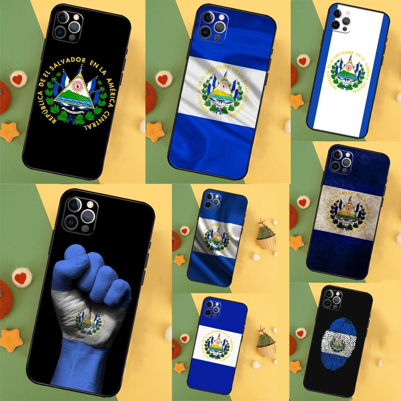 El Salvador Flag Case For iPhone 17 16 14 13 12 11 15 Pro Max Mini Plus 16e 17 Air Bumper Cover Accessories