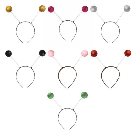 Повязка на голову для вечеринки, весенний дизайн, блестящий шар, украшение, обруч для волос, мультяшный стиль, осень-зима, празднование дня рождения, аксессуары