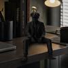 3D Printed Magician Statue Home Decoration Sitting Man Figurine  Bookshelf Decor
