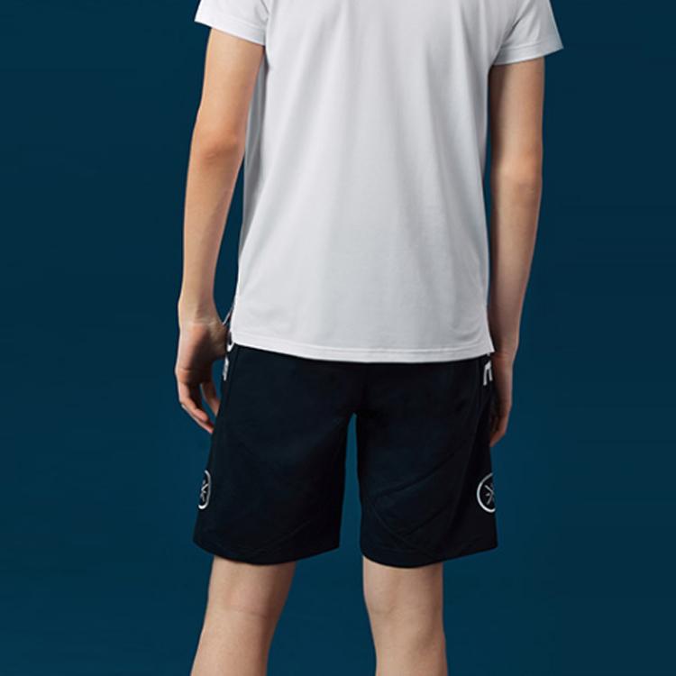 Повседневные спортивные шорты с буквенным узором Li Ning Wade Series, мужские шорты черного цвета AKSR213-1