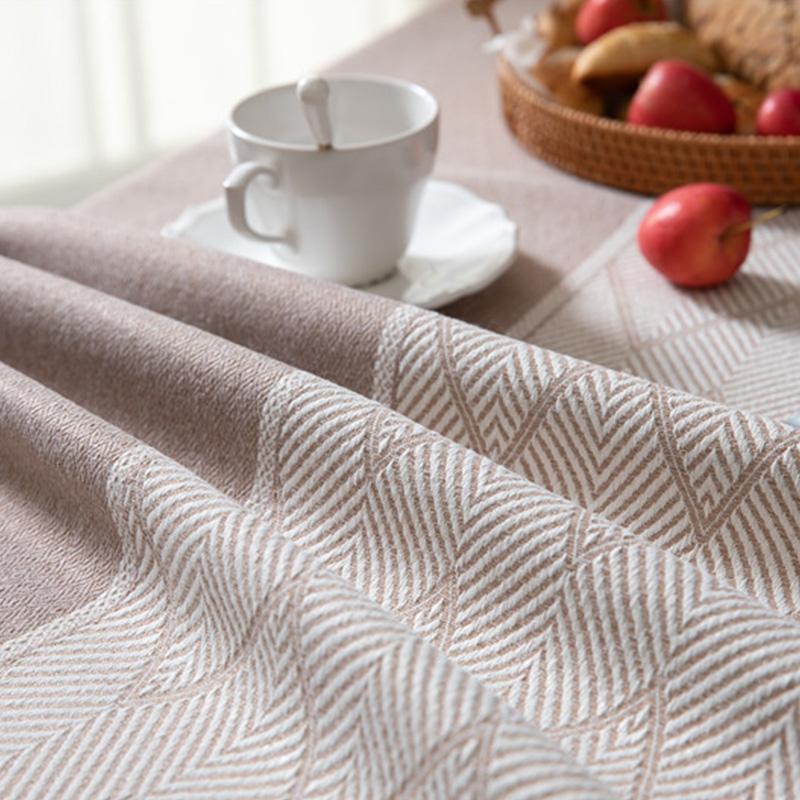 Жаккардовая крышка стола с кисточками и волнами для обеденной вечеринки, рождественская скатерть