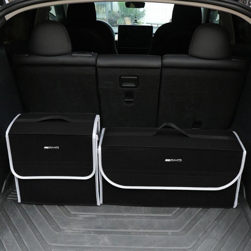Car Trunk Large Capacity Sundries Storage Box Organizer Bag Tool Case For Mercedes Benz AMG GLE GLS GLC CLA GLB ML C500 C200 C300 W204 W206 W205 W203