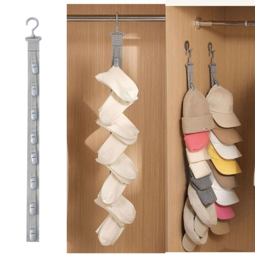 Metal Hanging Over-The-Door Hat Organizer Shock Proof Cap Storage Hooks Baseball Cap Rack Bedroom