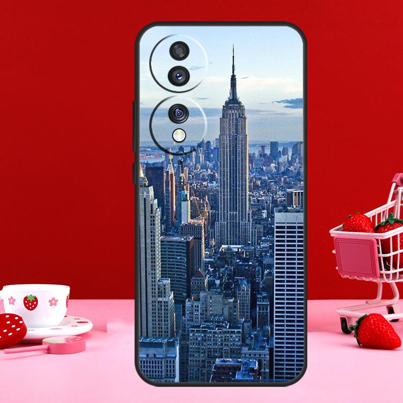 New York City Case For Honor 90 Lite 70 50 Magic 6 Pro 5 Lite X6 X7 X8 X9 X6a X7a X8a X9a X9b X8b Cover