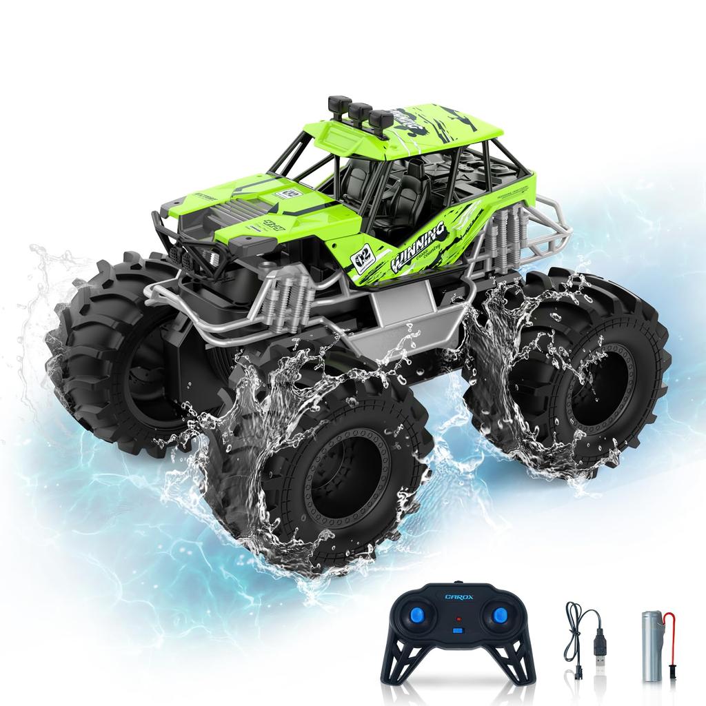 Carox радиоуправляемая амфибия радиоуправляемая машина RC автомобиль игрушка вращение на 360 градусов время работы 50 минут перезаряжаемый мальчики дети