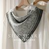 Paisley jacquard 16 mmi silk square scarf green cashew white shirt perfect match multi-use decorative scarf