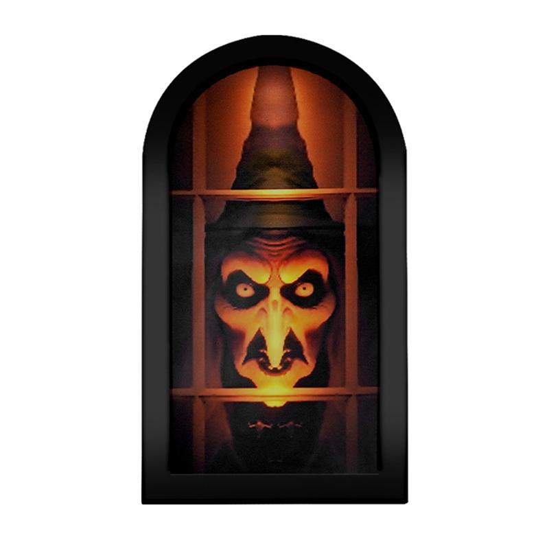 Halloween Ghost Mirror Hologram Ghost Witch Mirror With Creepy Eyes Spooky Scary Ghosts Halloween Decor