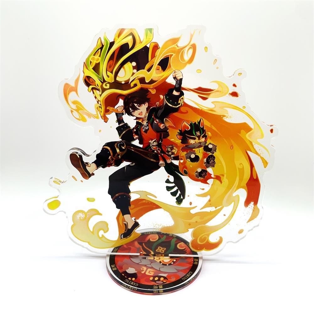 Аниме Фигурка Genshin Impact Фурина Арлекино Сяо Яэ Мико Е Лань Акриловый Стенд Модель Доска Декор для Стола Стоячий Знак Подарок для Фанатов