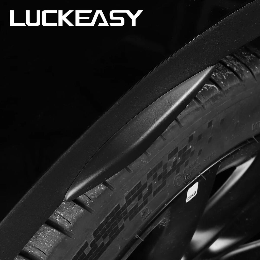 LUCKEASY For Tesla Model 3 -2023 Car Mudflaps Model Y Mud Flaps Car Exterior Accessories Front Rear Fender Protective Fender