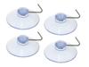 Suction Cups with Hooks, Diameter 40 Mm, 4 Pcs.