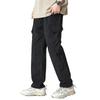 [Candy Kiosk] брюки-карго мужские брюки классная весенняя одежда летняя одежда длинные брюки расслабляющие брюки Расслабляющие большой размер с карманом уличные Однотонные