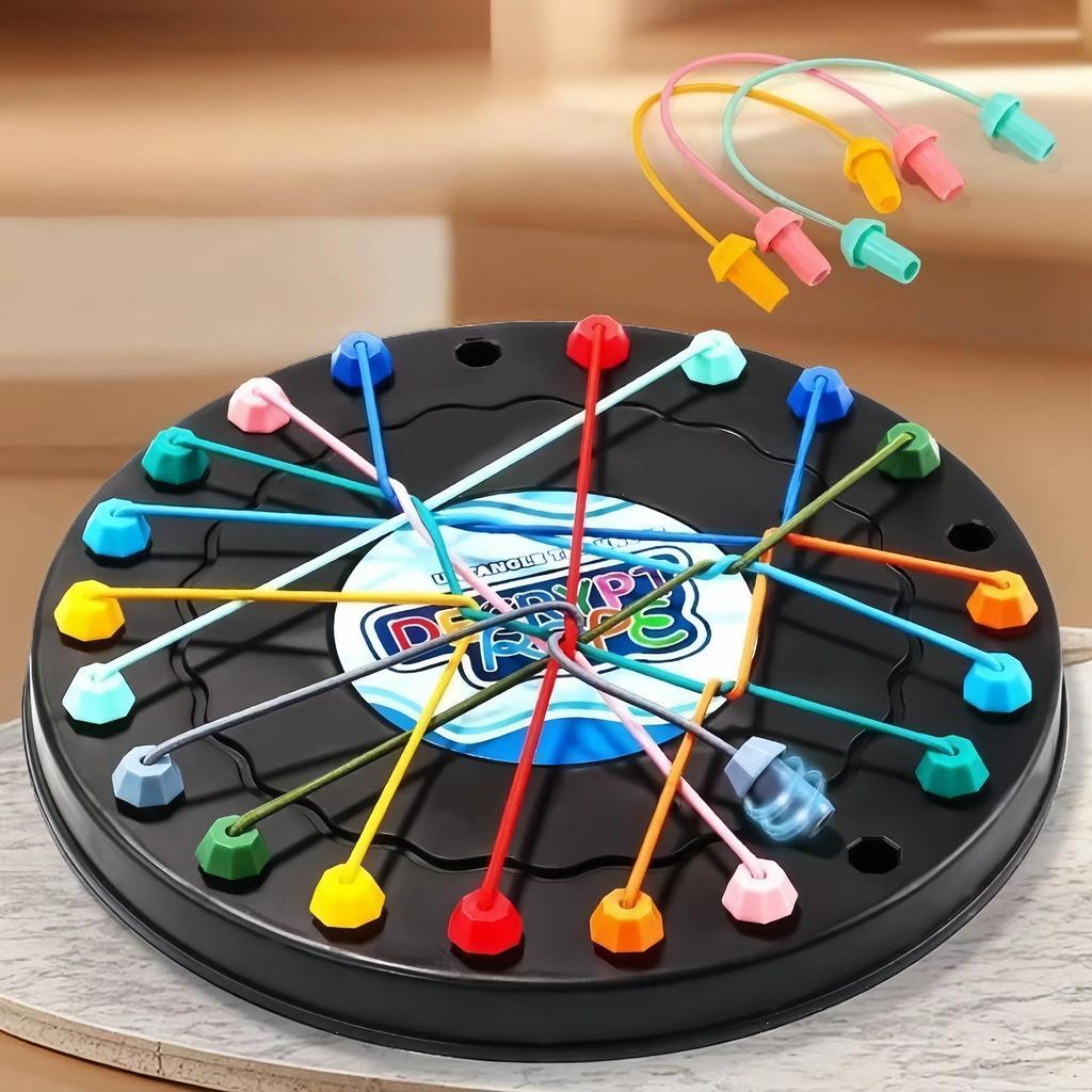 Игра-головоломка «Распутай узел» для детей – Логическая игрушка-головоломка для развития концентрации и взаимодействия родителей и детей, настольная игрушка-вызов