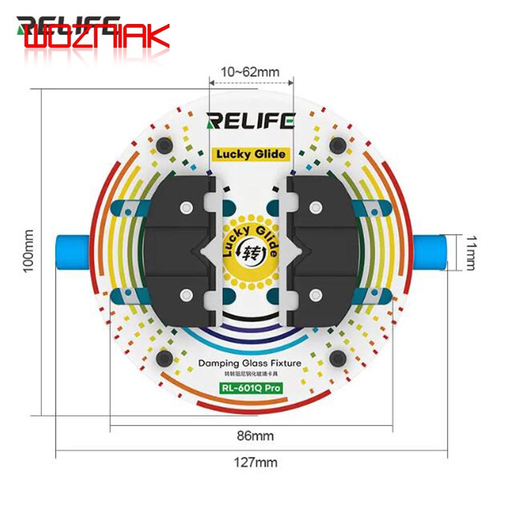 RELIFE RL-601Q Pro 360° Вращающийся держатель Закаленное теплоизолирующее стекло для ремонта материнских плат различных мобильных телефонов