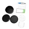 7in Kitchen Electric Fryer Accessory Cake Pan Pizza Plate Silicone Pad Grill Skewers Clamp