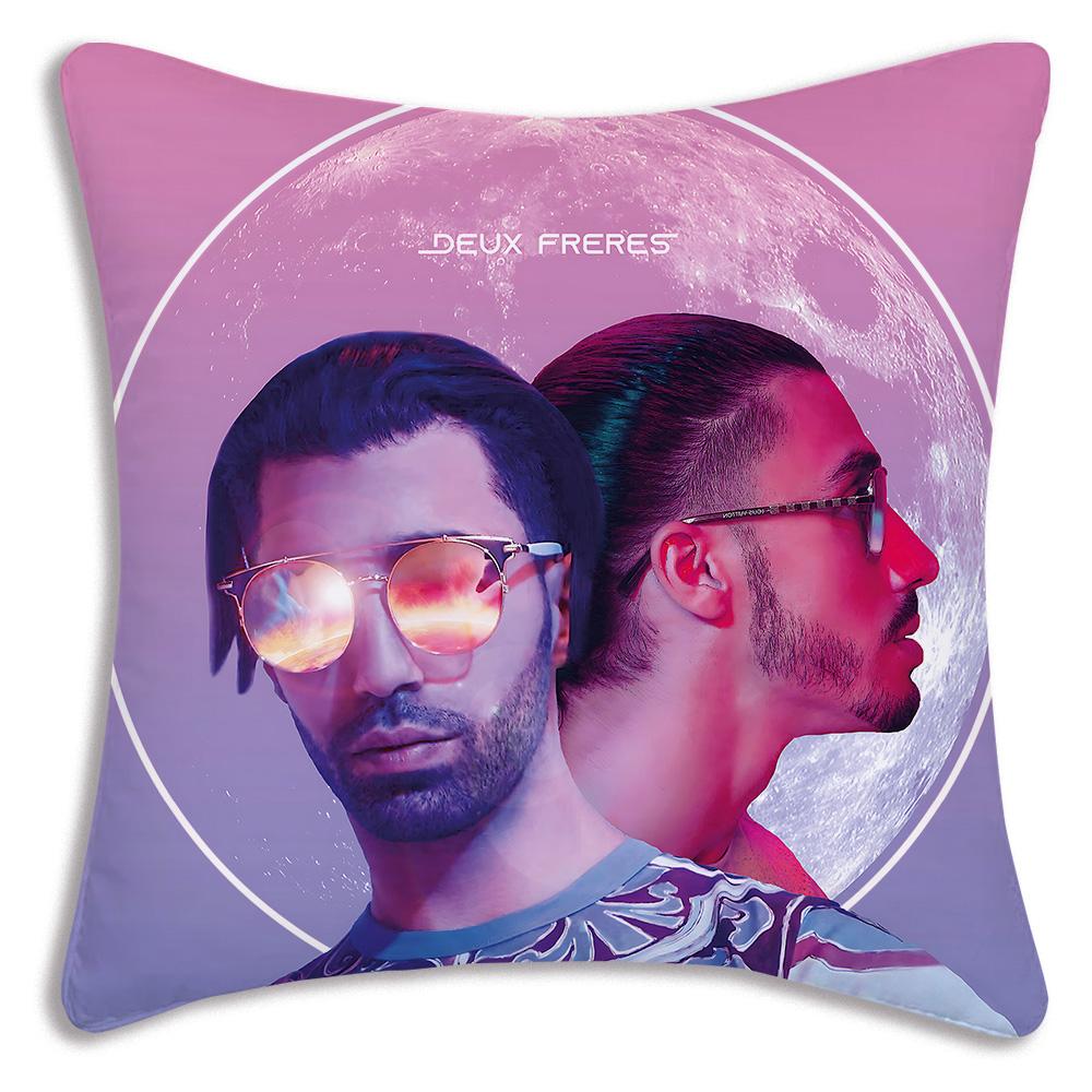 French rapper PNL Pillow Covers Cartoon Sofa Decorative Home Double-sided Printing Short Plush Cute Cushion Cover