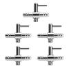 5Pcs Stainless Steel Air Tube Distributor Oxygen Pump Control Single Head Valve for Fish Tank
