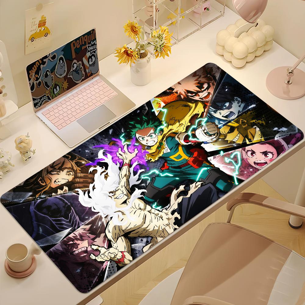 Anime My Hheroo Aacademia Mouse Pad Large Nonslip Lockedge Desktop Computer Desk Mat Keyboard Mousepad Office Gamer Student