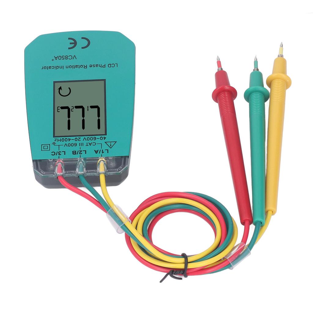 3-фазный тестер последовательности фаз с ЖК-дисплеем, детектор чередования фаз, измеритель 40?600 В для тестирования