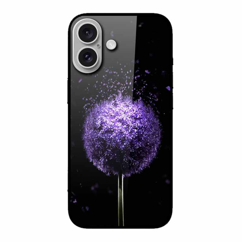Glass Case For iphone 16 Plus 16Plus Coque Tempered Glass Hard Back Cover For iphone 16 Plus Phone Case Soft TPU Black Bumper