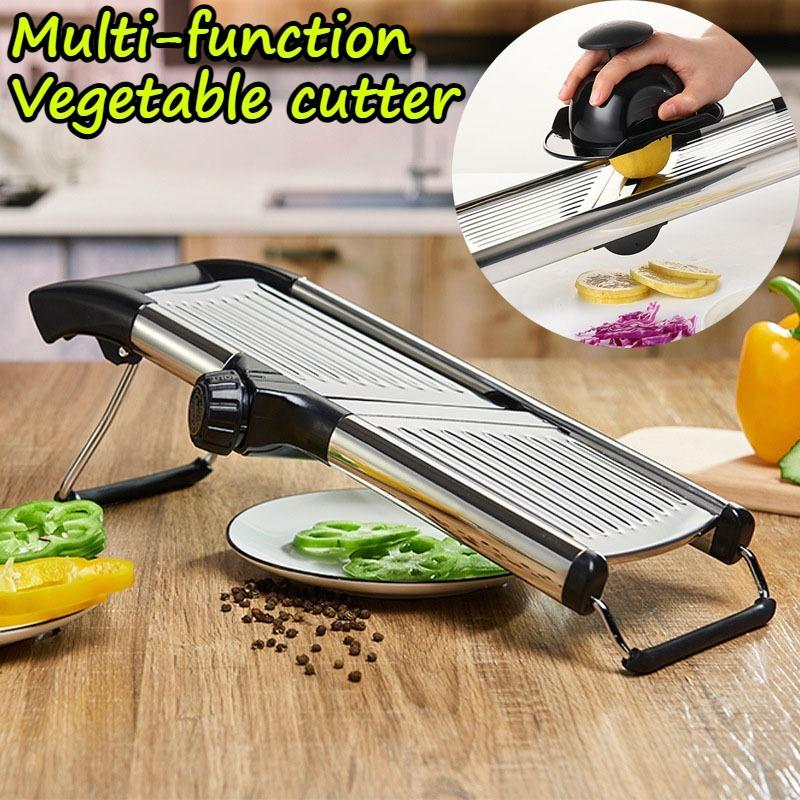 Многофункциональный регулируемый слайсер, измельчитель овощей, терка, измельчитель картофеля, профессиональный резак, кухонный гаджет для помидоров, лука и моркови