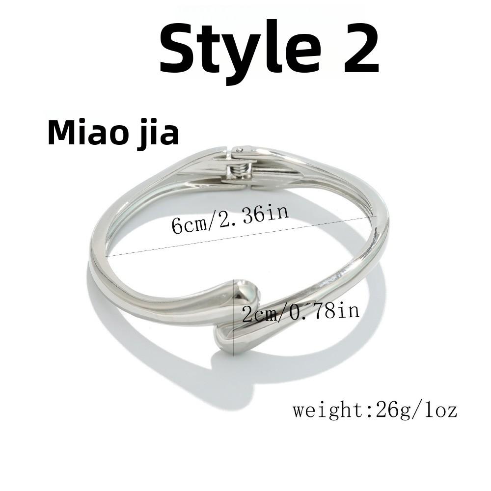 Браслет INS Минималистичный Неправильная Волна Ювелирные Изделия Металлический Глянцевый Браслет Женские Ювелирные Изделия