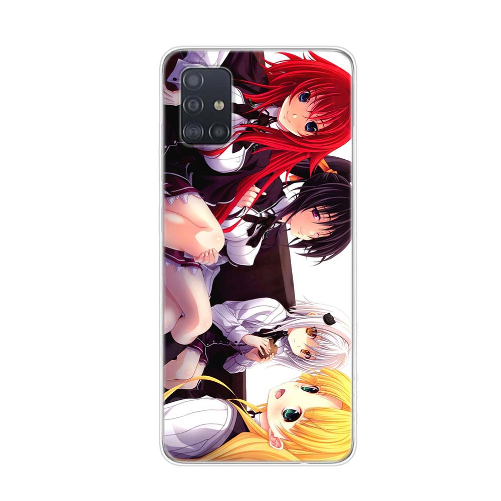High School Dxd Anime Cartoon For Samsung Galaxy A01 A11 A12 A22 A21S A31 A41 A42 A51 A71 A32 A52 A72 A02S Soft Phone Case