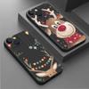 Case For Apple iPhone 14 13 11 12 Pro 7 XR X XS Max 8 Plus 6 6S SE 2022 13Pro Phone Funda Christmas New Year Gifts Elk Snow