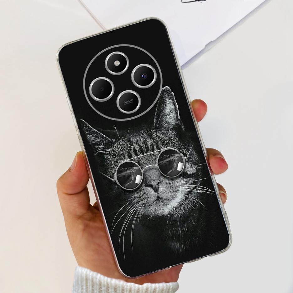 For Xiaomi Poco C75 Case Cute Cat Butterfly Painted Cover Soft Silicone Phone Case For Xiaomi Poco C75 C 75 PocoC75 Fundas Coque