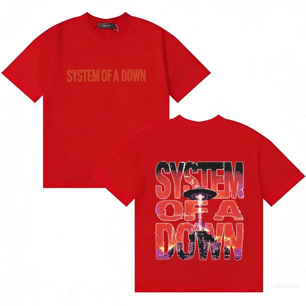 2026 System of A Down Самая продаваемая свободная летняя футболка унисекс в уличном стиле 90-х, мягкий хлопок, с круглым вырезом, коротким рукавом, для женщин и мужчин