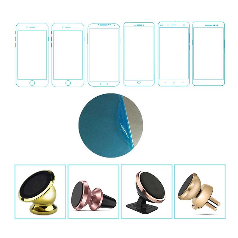 5 шт. магнитный держатель для телефона в машину, прочная магнитная металлическая пластина, сменный чехол для телефона, круглые магнитные наклейки