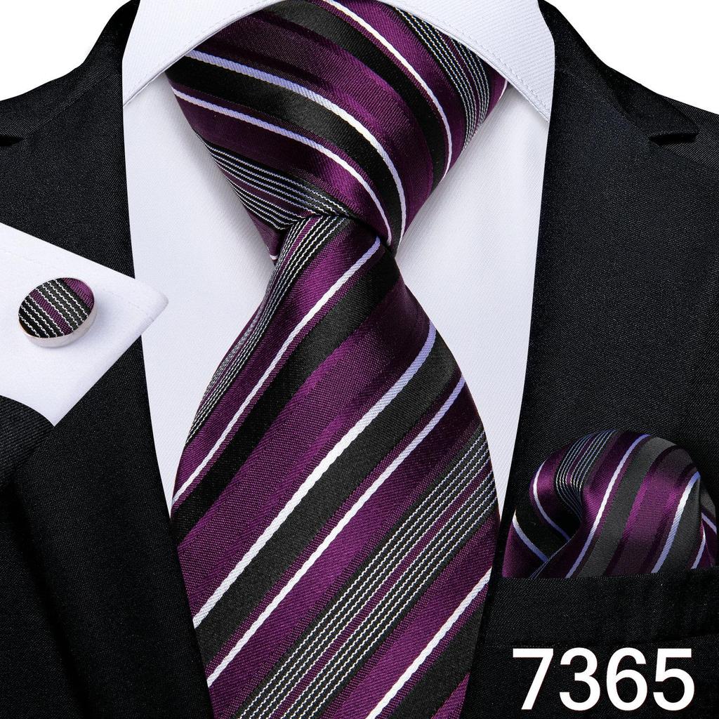 Dibangu Мужской галстук, карманный квадратный набор запонок для свадебной деловой вечеринки