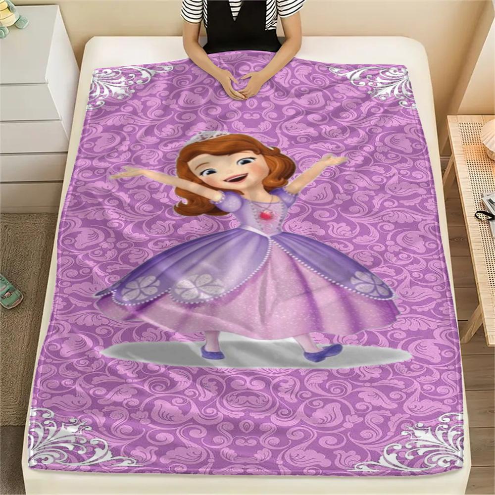 Purple Princess Floral Background Blanket Blanket Sofa Blanket Office Rest Blanket Bedroom Nap Blanket