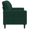 Vidaxl Sofa 2-Osobowa, Ciemnozielona, 120 Cm, Tapicerowana Aksamitem