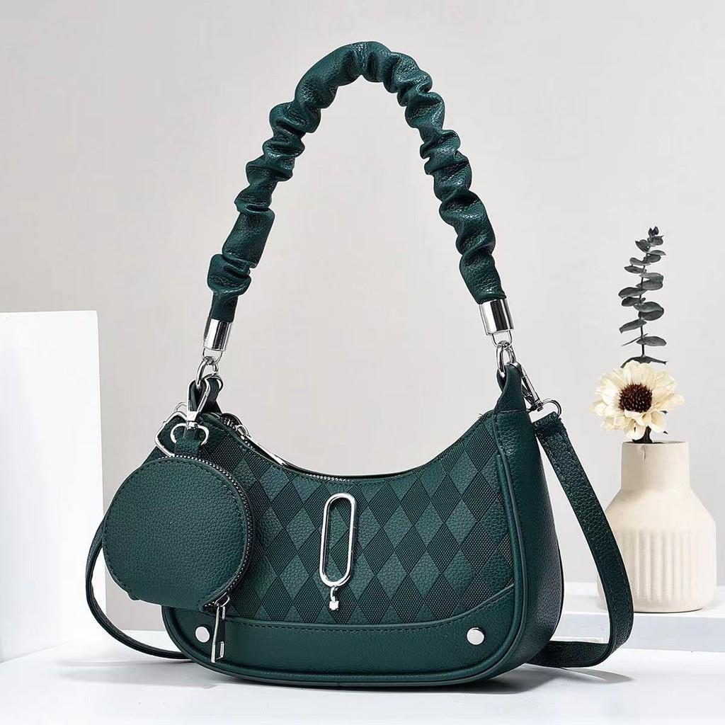 Stylish Black Grey Khaki Green Brown Womens Bag Trendy Minimalist Crossbody Purse For Everyday Use