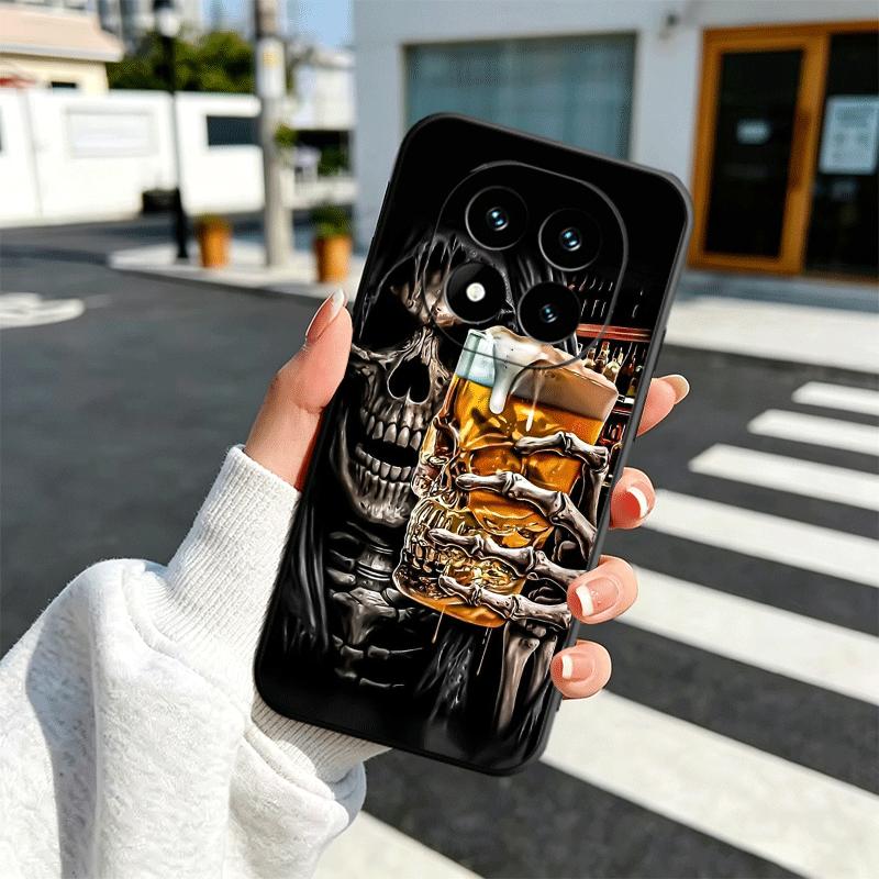 Смешной летний мягкий чехол для телефона с пивными пузырьками для Xiaomi Redmi Note 12 13 14 15 Pro Plus 11 12S 11S 11T 10 4G Черная задняя крышка