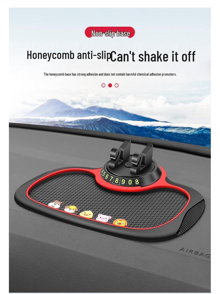 Многофункциональный автомобильный противоскользящий держатель для телефона и термостойкий коврик для приборной панели