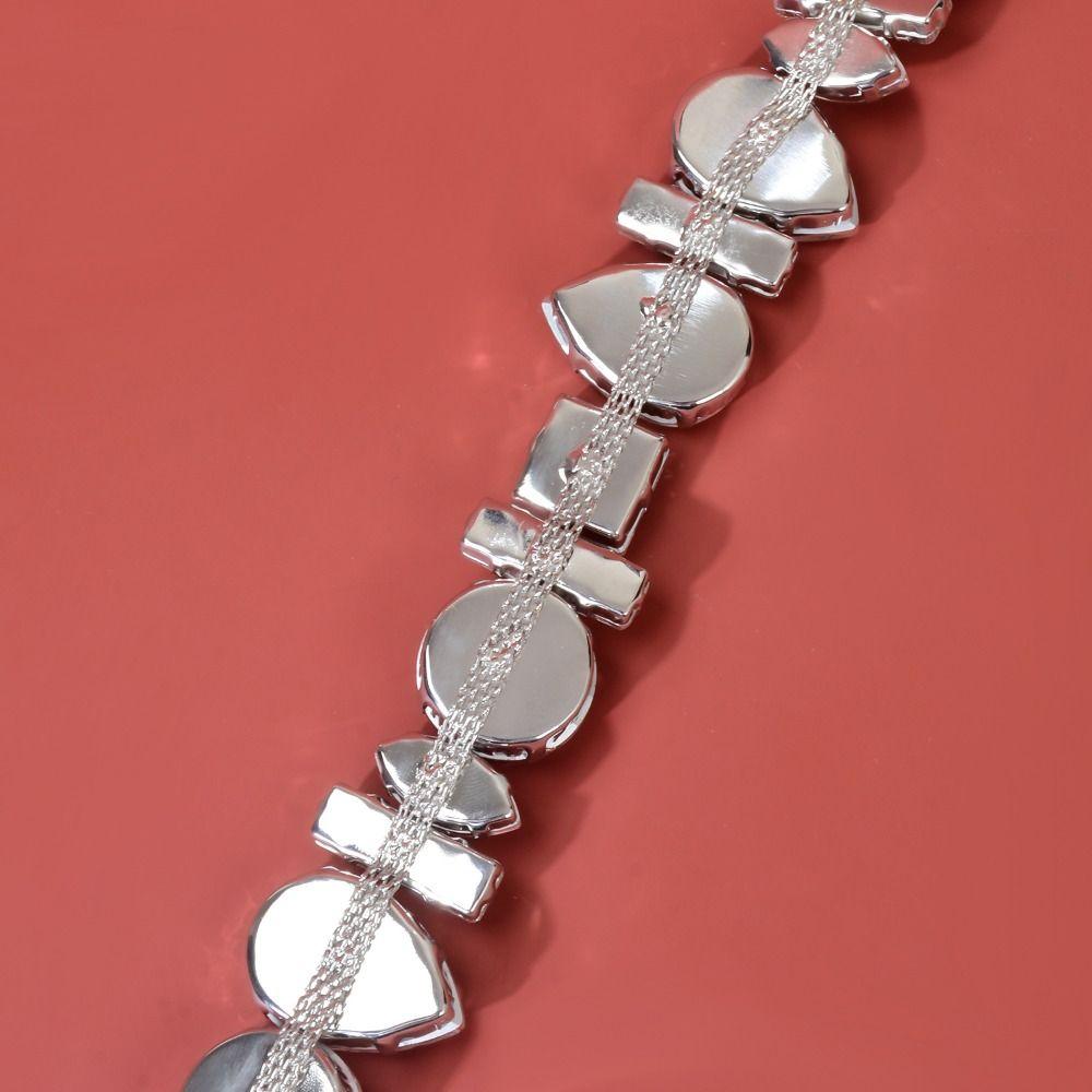 Exaggerated Crystal Necklace Adjustable Women's Choker Chic Rhinestone Necklace  Gifts
