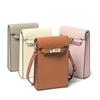 Palm Pattern Cowhide Mini Niche Design Messenger Bag Genuine Leather Mobile Phone Bag Shoulder Messenger Bag